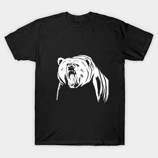 angry grizzly bear T-Shirt by D.O.A